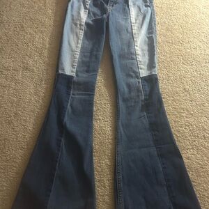 vintage dark wash high waisted hollister jeans